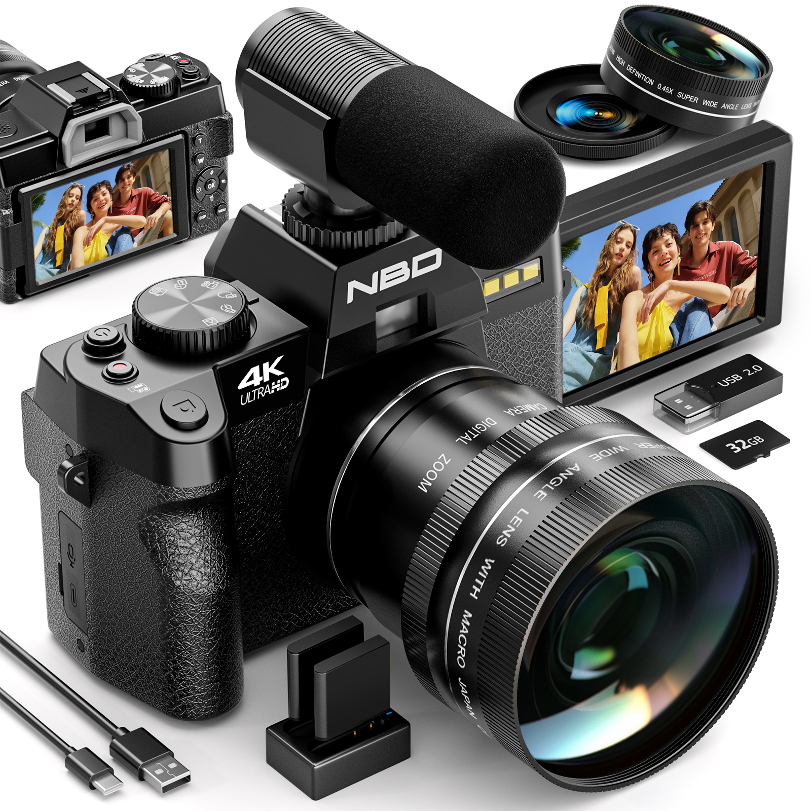 Japanese Lifestyle App - NBD S100F 48MP 4K Digital Camera