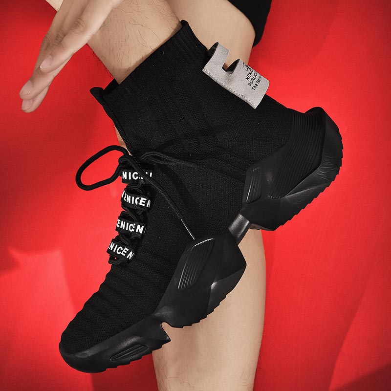 Japanese Lifestyle Brand - Plus Size Hightop High-soled Men Sport