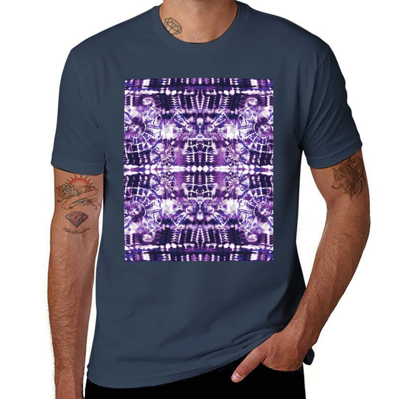 Shibori Tie Dye - Tie-Dye Spiral Shibori T-Shirt Festive Simple