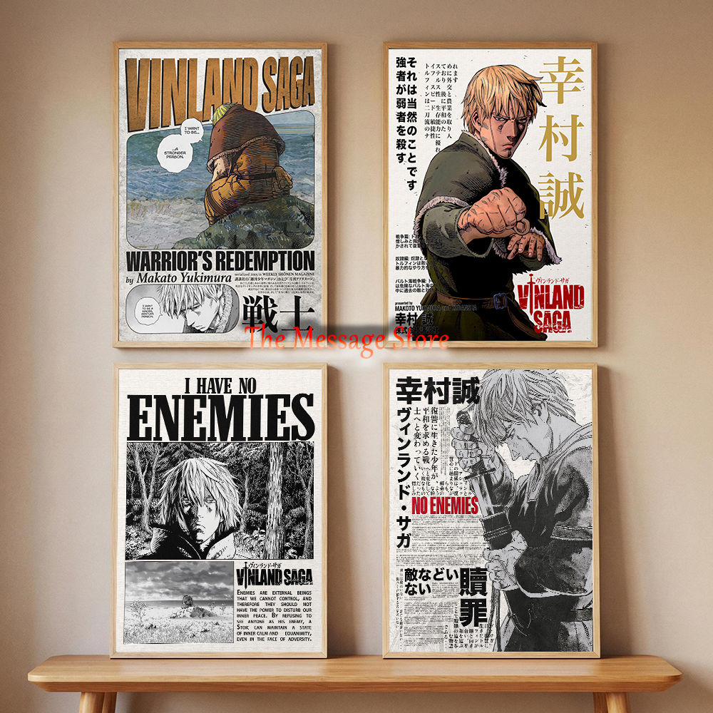 Japanese Lifestyle Anime - Vinland Saga Anime Manga Poster Minimalist