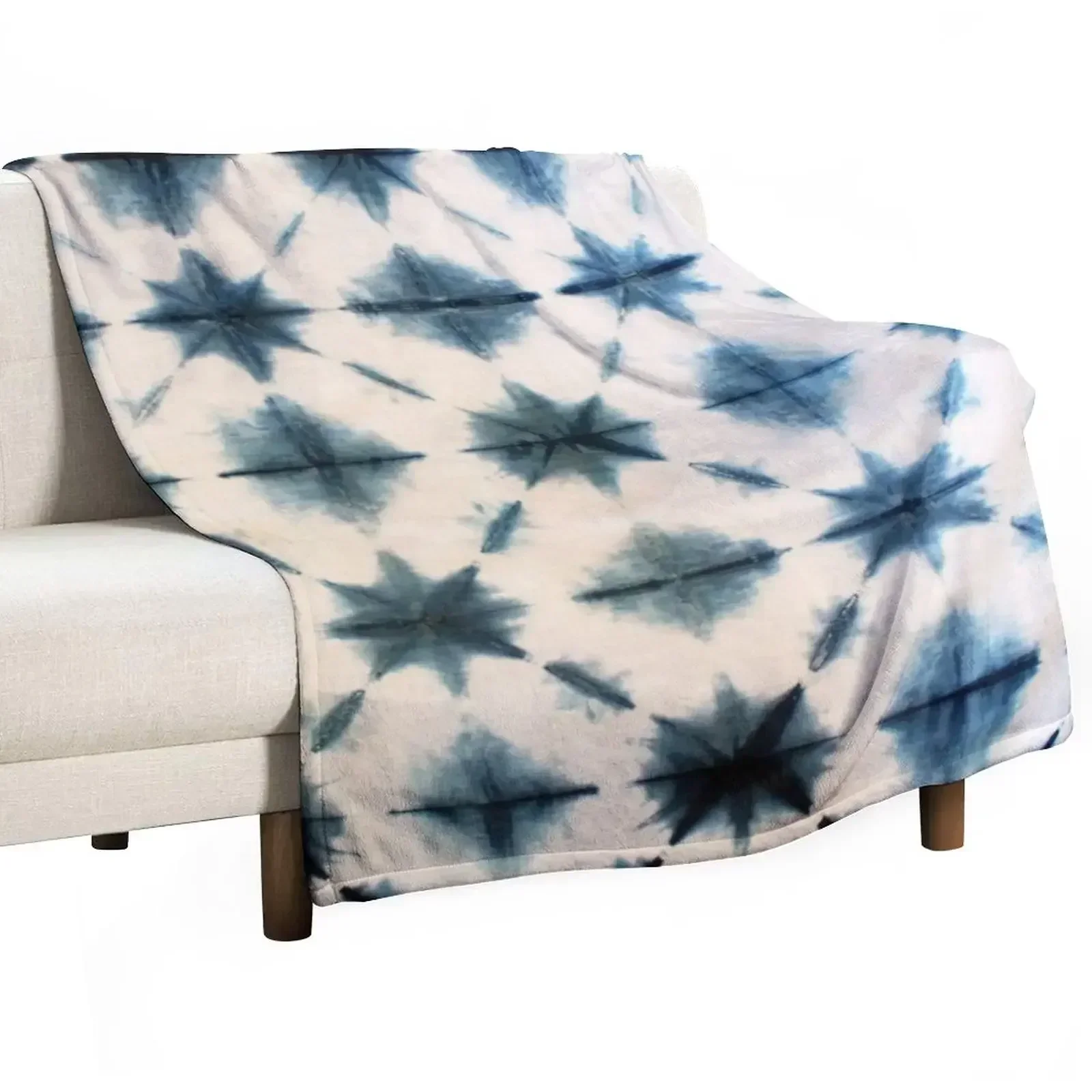 Shibori Tie Dye, Indigo Throw  – обзор и цена Shibori Tie Dye