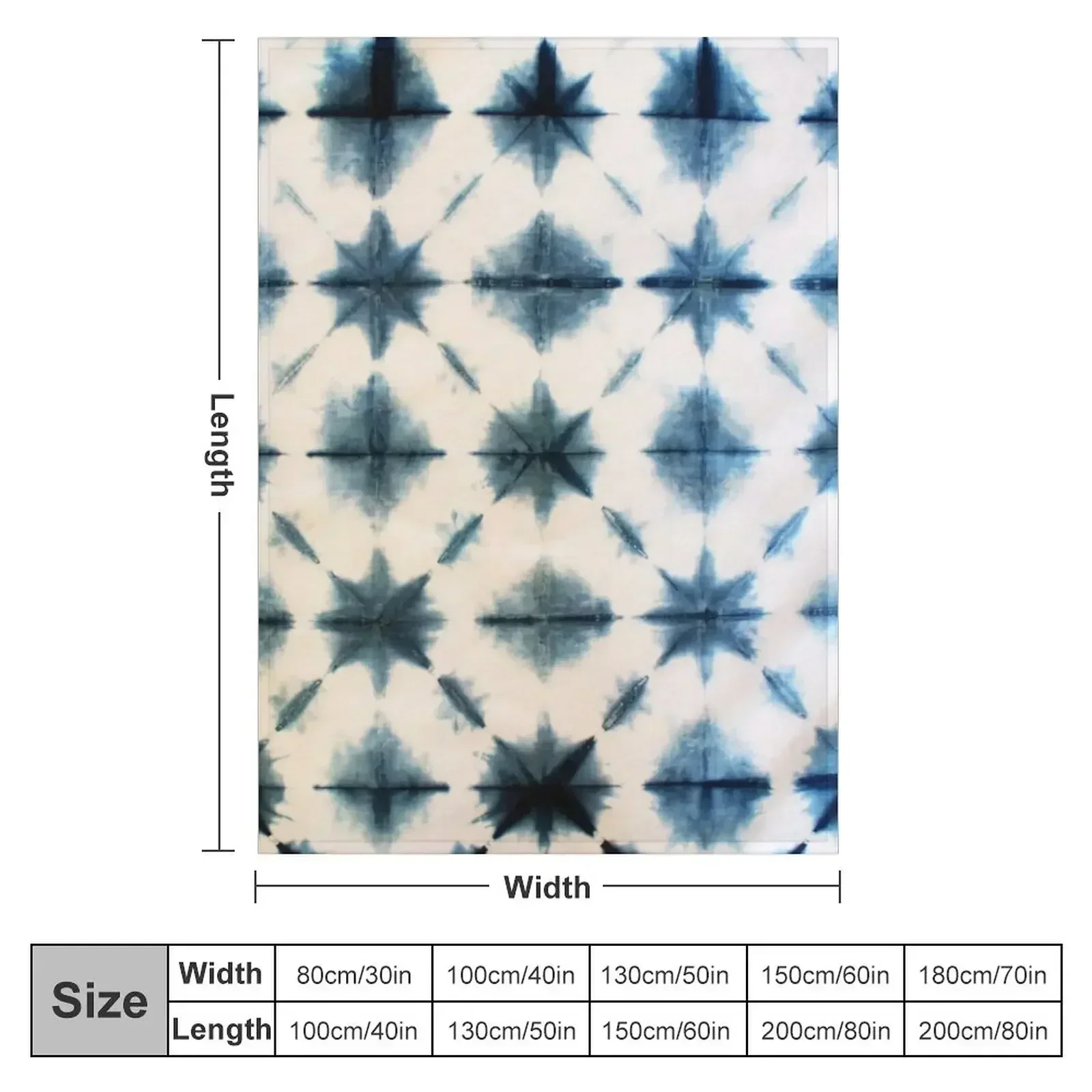 Shibori Tie Dye, Indigo Throw  – обзор и цена Shibori Tie Dye
