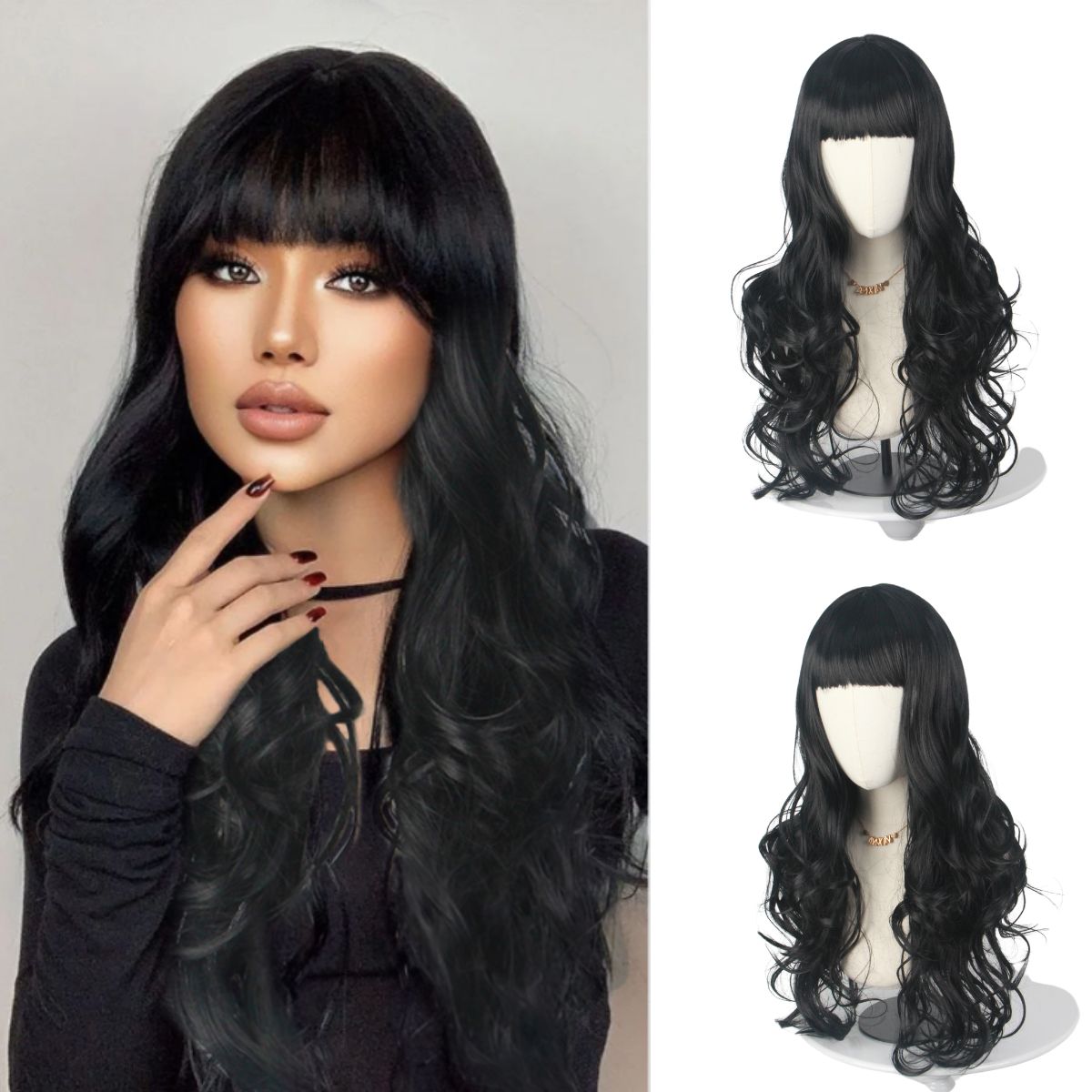 Black Long Curly Hair with Ban – обзор и цена Japanese Women Lifestyle