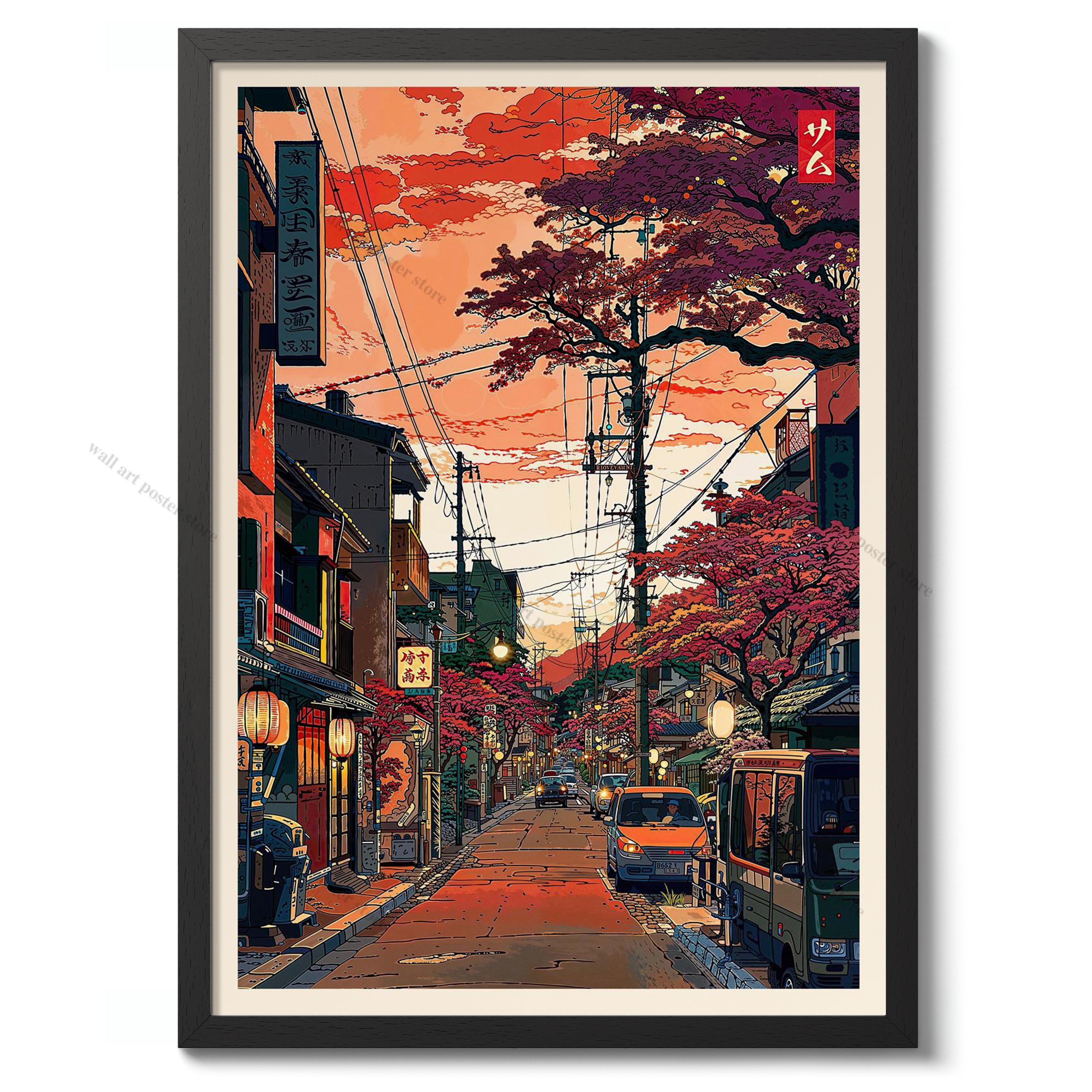 Rainy Tokyo Japanese Woodblock – обзор и цена Japanese Lifestyle Anime