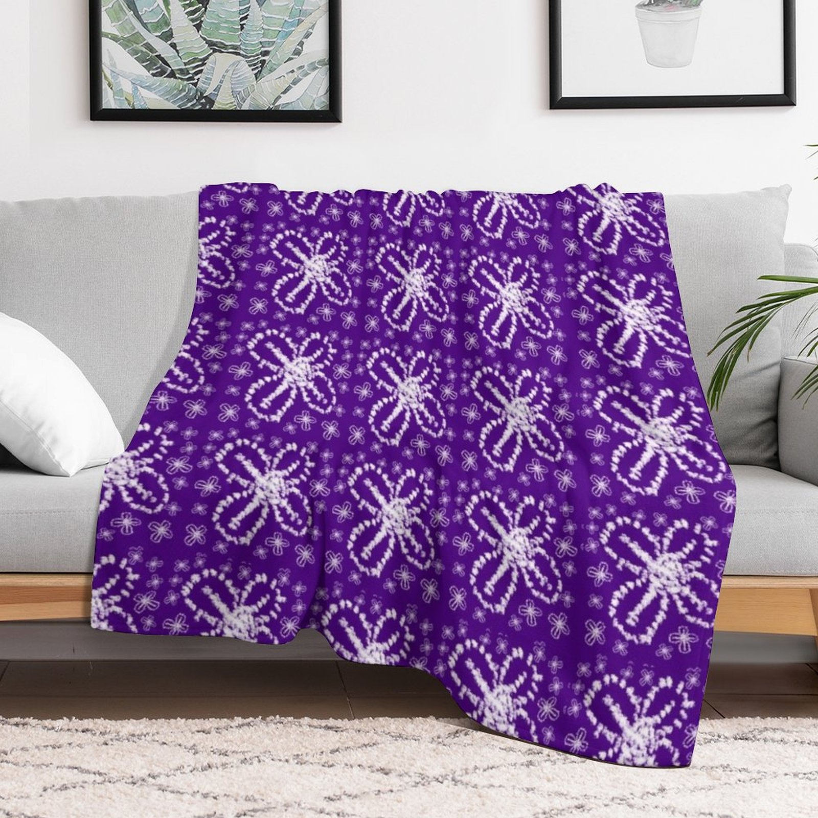 Modern Indigo Tie Dye Floral S – обзор и цена Shibori Tie Dye