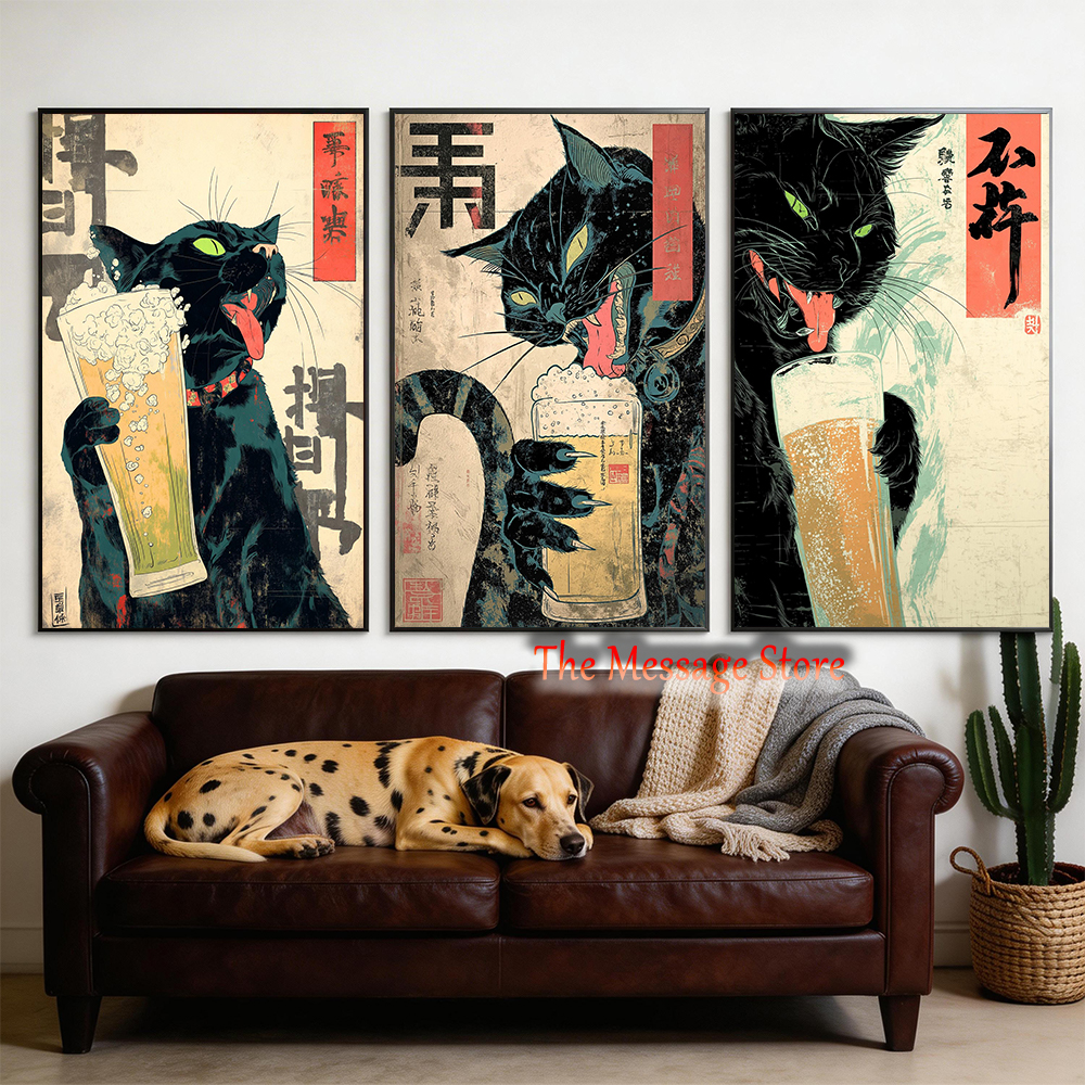 Japanese Quirky Cat Drinking A – обзор и цена Lifestyle Of Japanese