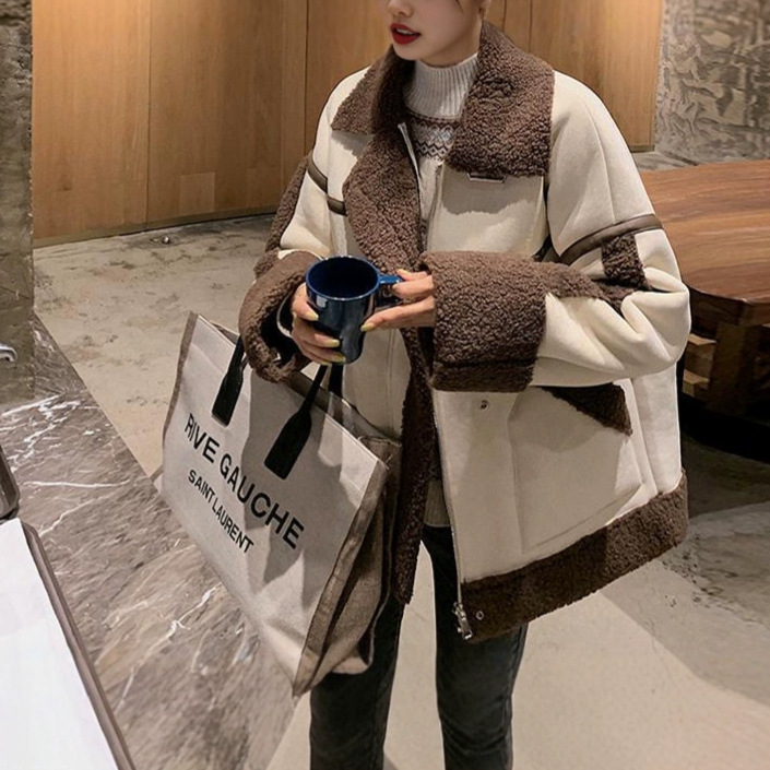 Lamb Wool Jacket Coats Woman K – обзор и цена Japanese Women Lifestyle