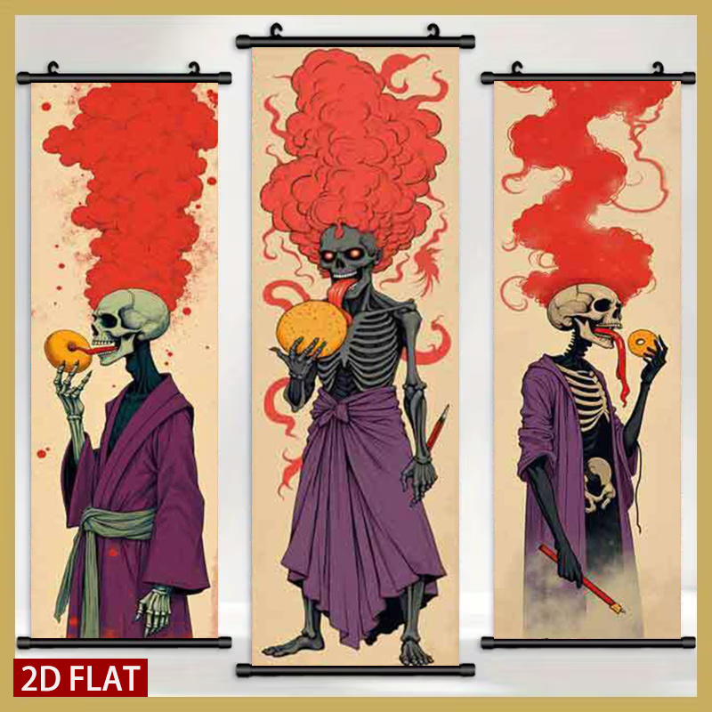 2D/FLAT-3pcs Skeleton Themed P – обзор и цена Lifestyle Of Japanese